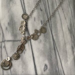 Silpada Sterling Silver Cascading Disc Y Necklace